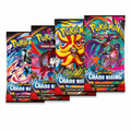 Chaos Rising Pokémon booster packs with collectible trading cards, rare pulls, and unique Pokémon artwork in sealed packs