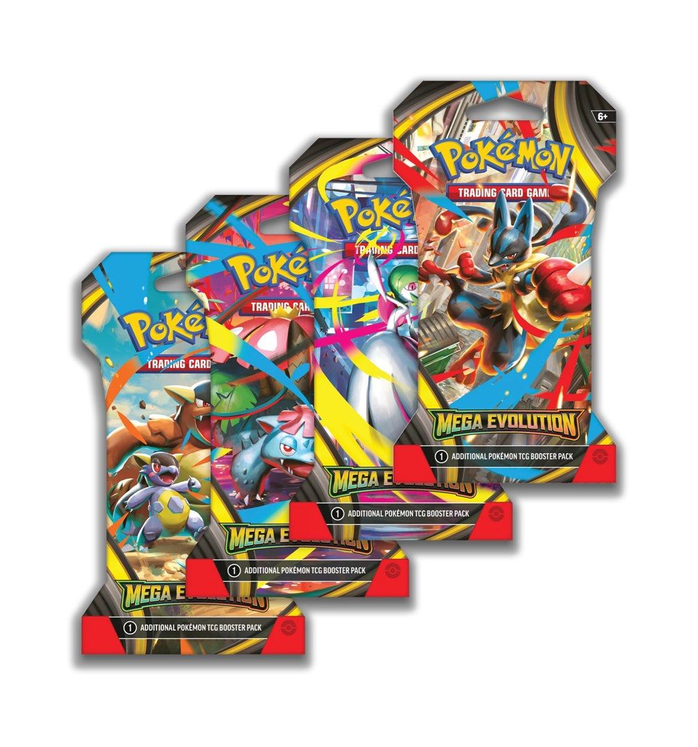 Pokemon Mega Evolution Sleeved Booster Pack – Sealed Pokemon TCG Pack