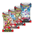 Scarlet and Violet sleeved Pokémon booster pack with new generation Pokémon cards and collectible EX chase pulls